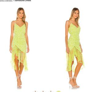 Lovers + Friends Salvatore Dress NWOT Lime Green